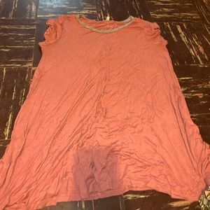 Coral T-Shirt Dress